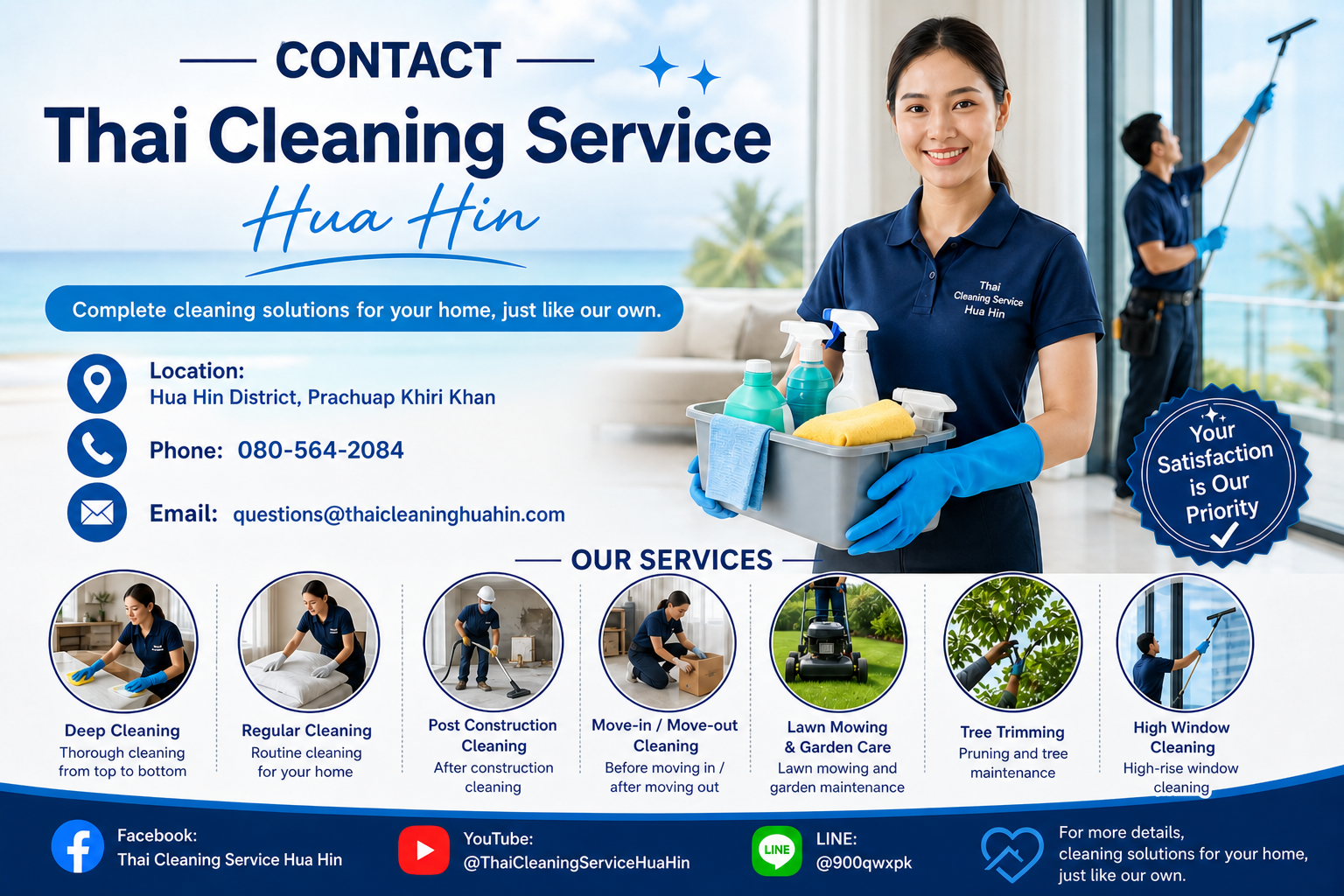 villa cleaning Hua Hin